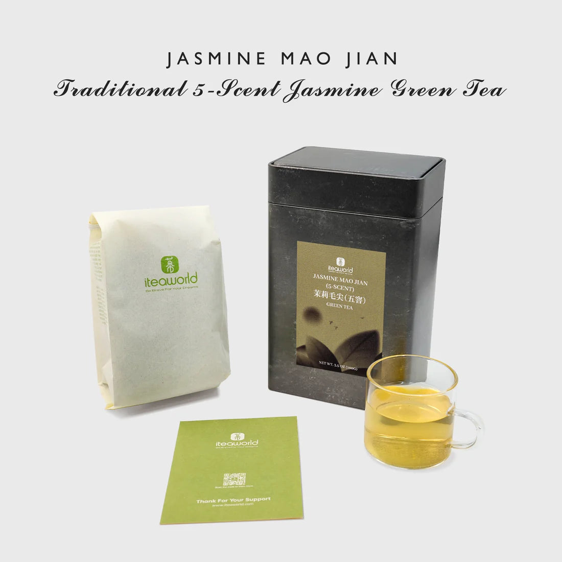 Premium Jasmine Green Tea – Mao Jian Grade 5-Infusion