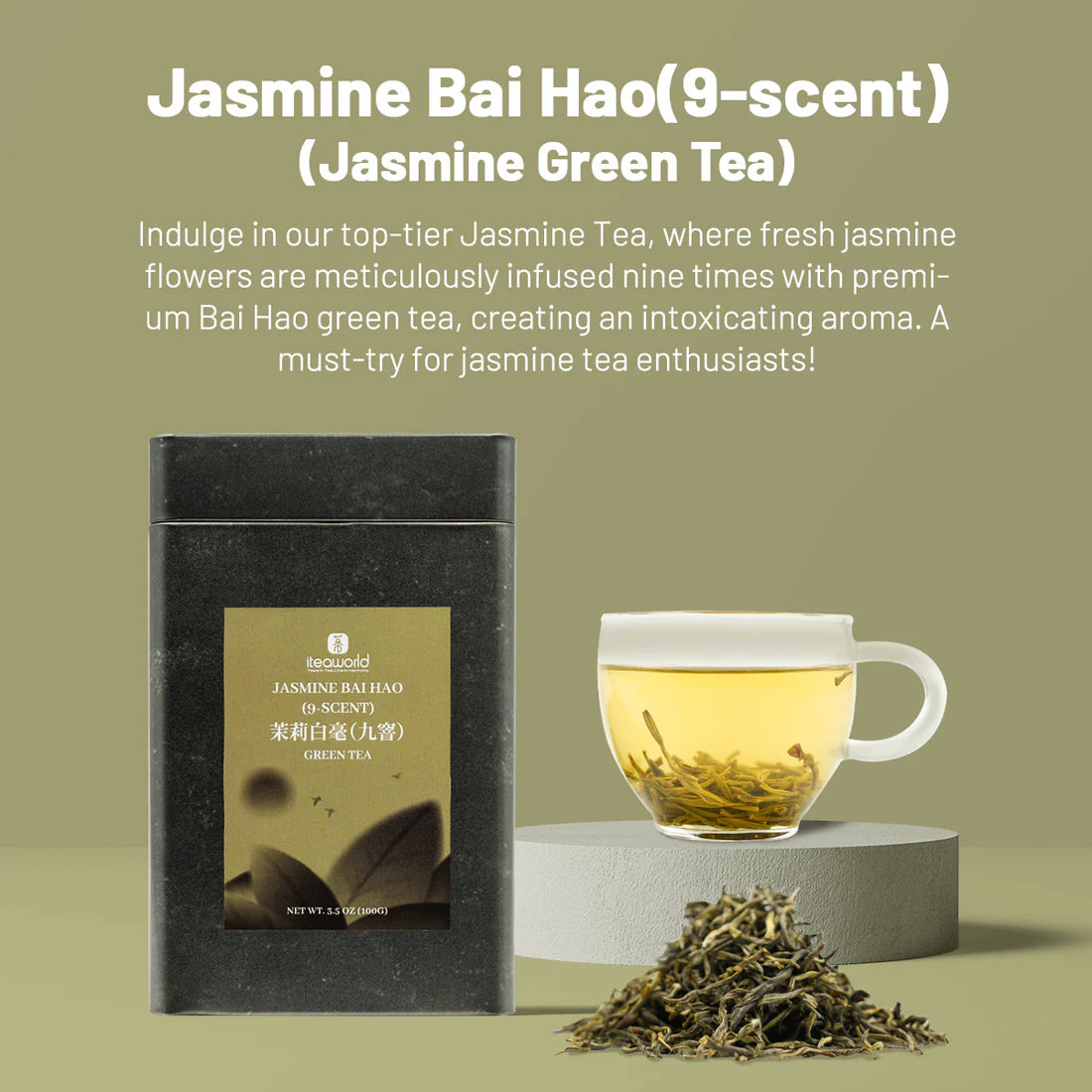 Jasmine Green Tea Gift Set – 3 to 9 Infusions