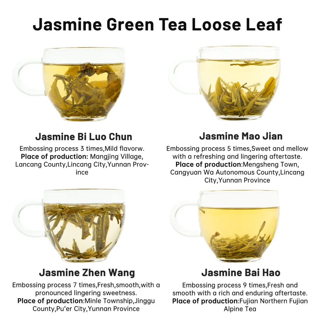 Jasmine Green Tea Gift Set – 3 to 9 Infusions