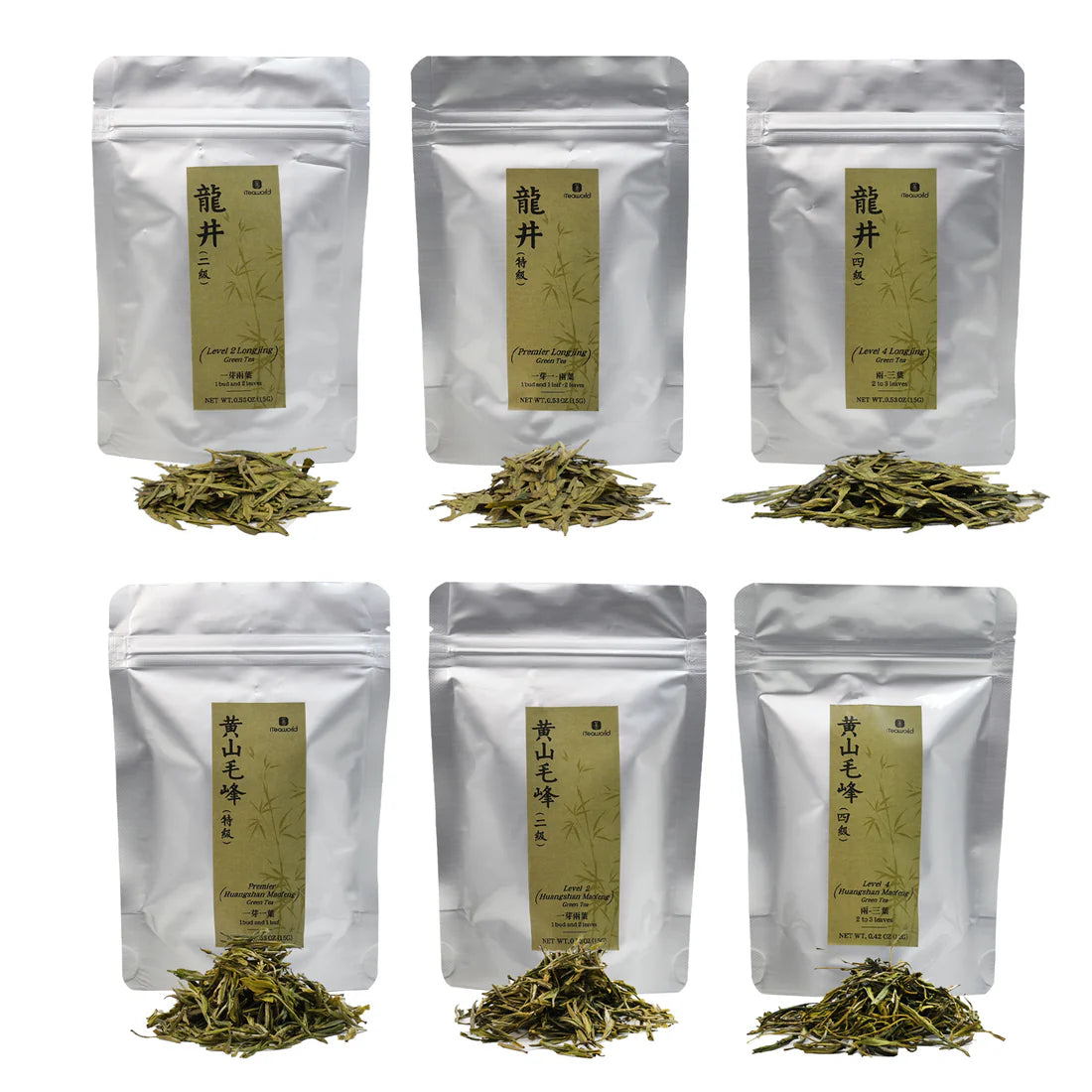 6 Flavors Green Tea Leaf Grade Collection Includes Longjing And Huangshan Maofeng 87G For Morning
